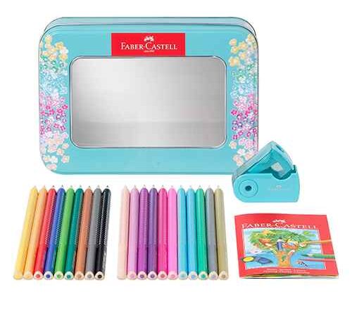 CAIXA 20 LÁPIS COR LONGOS FABER-CASTELL SPARKLE - Image 2