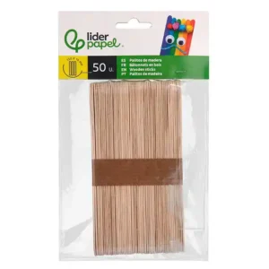 ESPATULAS DE MADEIRA 50 UNIDADES - Image 1