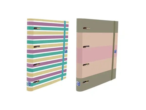 PASTA 4 ANEIS OXFORD EUROPEANBINDER CAPA EXTRA DURA DIN A4 + RECARGA 120 FOLHAS
