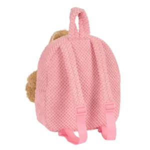 Mochila pré-escolar Safta Rosa pastel com ursinho de pelúcia - Image 3
