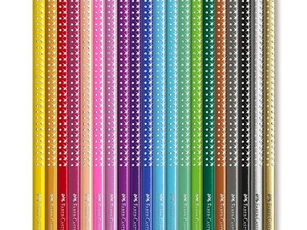 Lápis de Cor Faber-Castell Sparkle - Conjunto com Afia