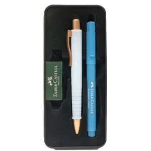 Esferográfica + Fineliner Broadpen Faber Castell Azul - Image 1