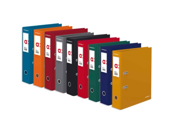 Pasta De Arquivo Ambar Ideas lisa a4 Comercial L/L 80mm 2 Argolas