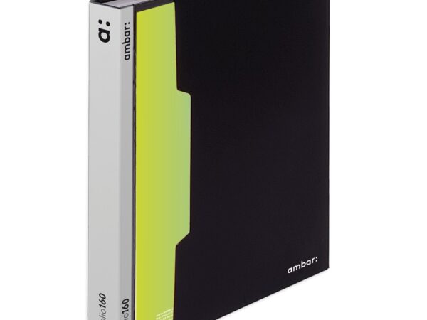 Porta Catálogo Personalizável Ambar 80 Bolsas Preto