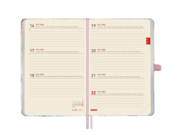 Agenda semanal A6 2025/26 finocam18 meses com elástico - Image 2