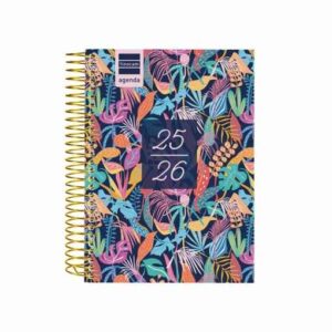 Agenda escolar semanal a vista 2025/26 espiral finocam