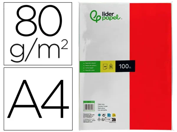 PAPEL DE COR LIDERPAPEL DIN A4 80 GR