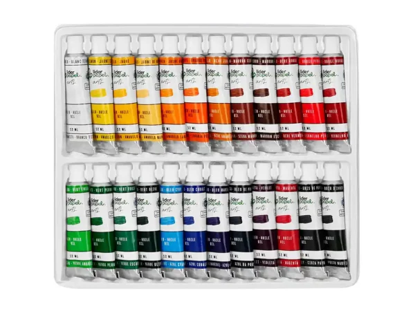 PINTURA A ÓLEO LIDERPAPEL CAIXA DE 24 CORES SORTIDAS - Image 2