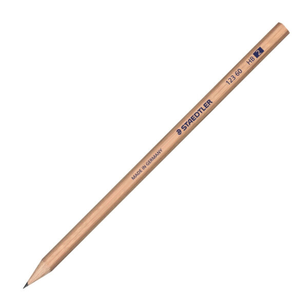 Lapis de grafite Staedtler HB 2 de madeira natural sextavado Lapis de grafite Staedtler HB 2 de madeira natural sextavado
