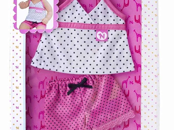 Conjunto de roupa Nenuco 35cm edição 40 anos rosa e azul