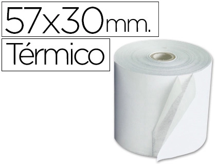 ROLO TERMICO PARA IMPRESSORA 57X30X11 MM 60 GR