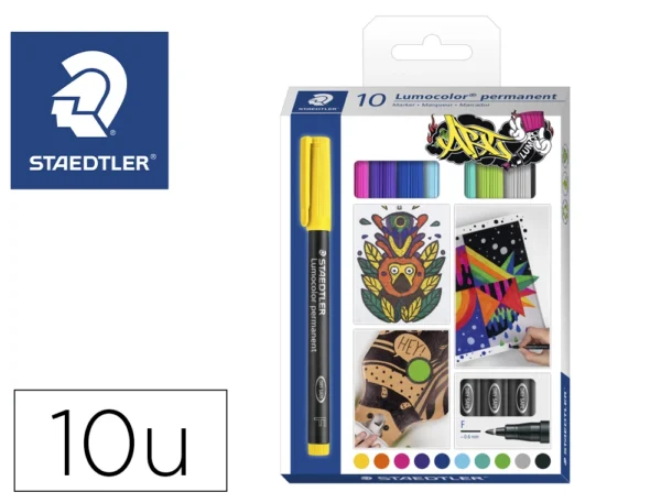 marcadores-permanentes-staedtler-lumocolor-10-cores