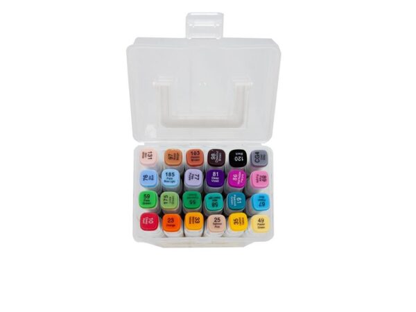 Conjunto de 24 Marcadores de Dupla Ponta Mr. Wonderful