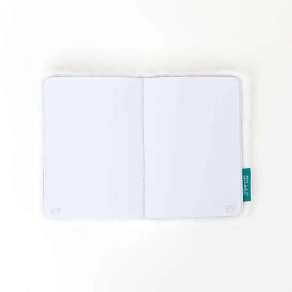 Caderno peluche amarelo em formato de pintainho tamanho A6