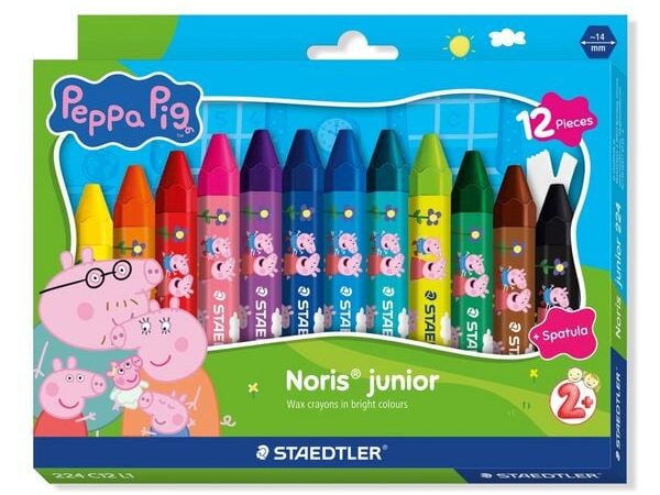 Conjunto de 12 lápis de cera Noris® Junior 224