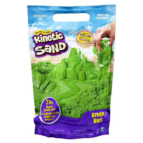 Areia Cinética Verde, Kinetic Sand 907g Areia Cinética Verde, Kinetic Sand 907g