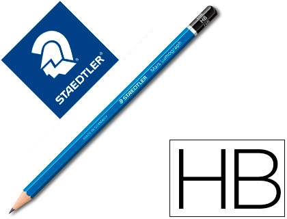 Lápis de grafite azul STAEDTLER Mars Lumograph 100 grau HB para desenho técnico