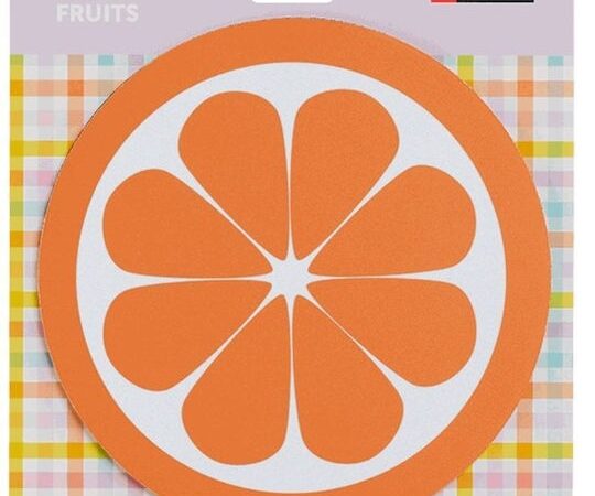 Tapete para rato infantil Miquelrius Happy Fruits cor laranja