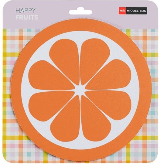Tapete para rato infantil Miquelrius Happy Fruits cor laranja
