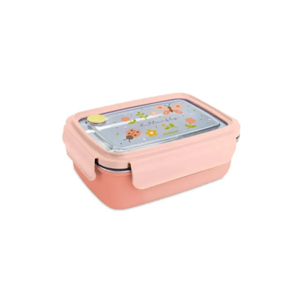 CAIXA DE ALMOÇO 800ML EM ACO ENOXIDAVEL MINILAND