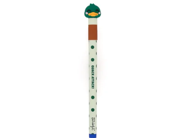 Caneta apagável azul personagem o pato Bo-Bo