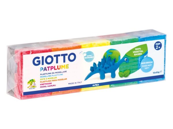 Plastilina Giotto Patplume 10 CORES SORTIDAS