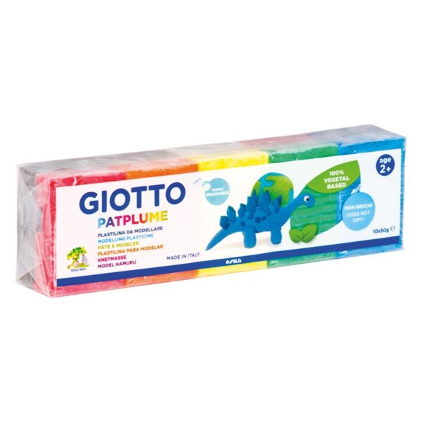 Plastilina Giotto Patplume 10 CORES SORTIDAS