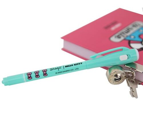 Diário Secreto Hello Kitty Mr Wonderful caneta magica invisivel