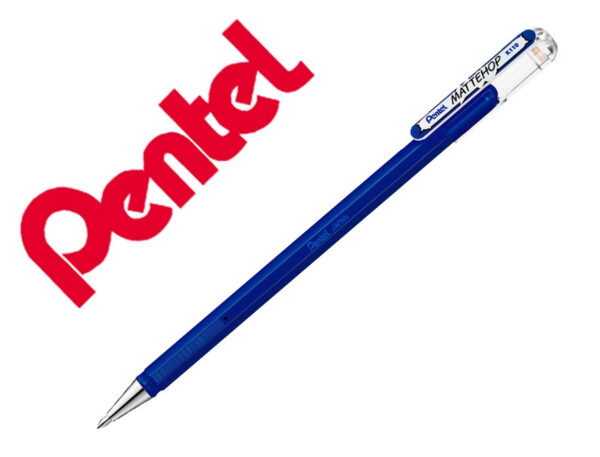 caneta-gel-pentel-k110-mattehop-azul caneta-gel-pentel-k110-mattehop-azul