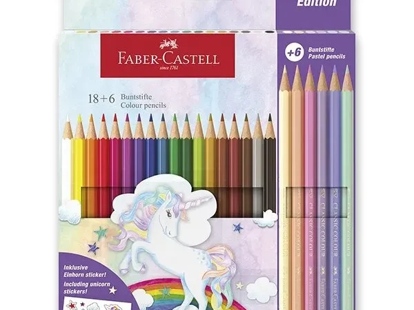 Lápis de Cor Faber-Castell Unicórnio 18+6 4005401112211