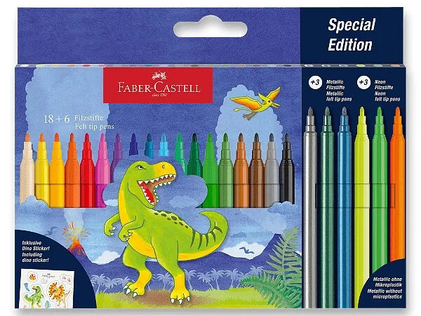 Marcadores Faber-Castell Dinossauro