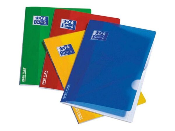 Oxford Caderno Agrafado OpenFlex, A5, 48 Folhas, Pautado, Polipropileno, Cores Sortidas