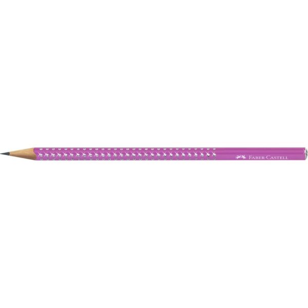 4005401182917 lapis-de-grafite-faber-castell-sparkle-rosa-rose-shadow