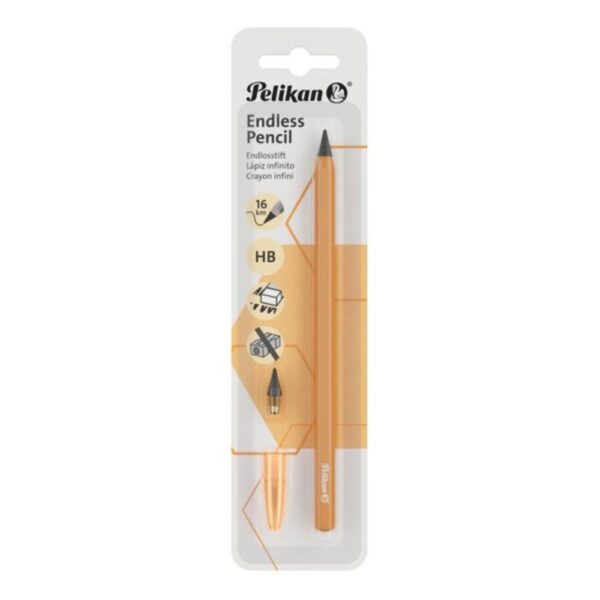 400614410176 Compre o Lápis Infinito Pelikan Endless Pencil Amber HB. Escreva até 16km sem afiar! Corpo em alumínio premium, apagável e ecológico. Portes rápidos.