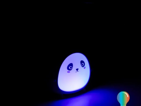 Lâmpada LED Infantil Panda rosa carregamento USB