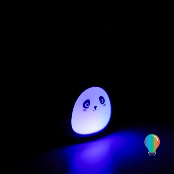 Lâmpada LED Infantil Panda rosa carregamento USB