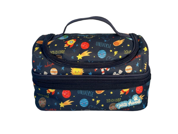 Compre a Lancheira térmica Over The Moon da Ambar. Modelo de dois andares com ótimo isolamento térmico, espaçoso e muito resistente. Garanta já a sua!