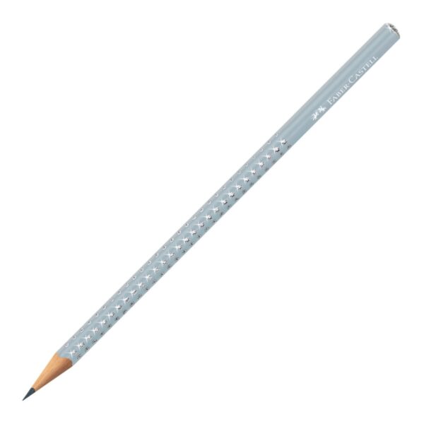 4005401182924 lapis-de-grafite-faber-castell-sparkle-aurora-blue-icy-glow