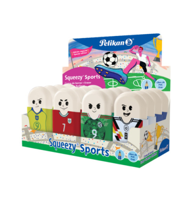 Borracha Pelikan Squeezy Sports Colecionável Futebol