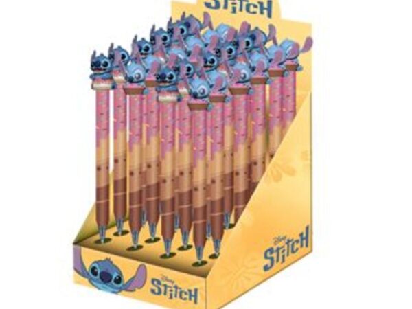 Compre a Caneta Gel Apagável do Stitch da Disney. Tinta gel que apaga por fricção e topo 3D exclusivo. Ideal para o regresso às aulas. Encomende já!