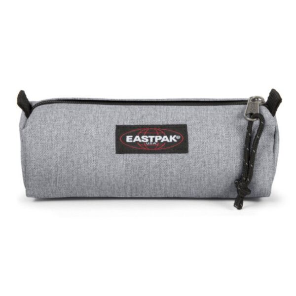 5414709189617 Estojo Eastpak Benchmark Single cinzento mesclado Sunday Grey visto de frente.