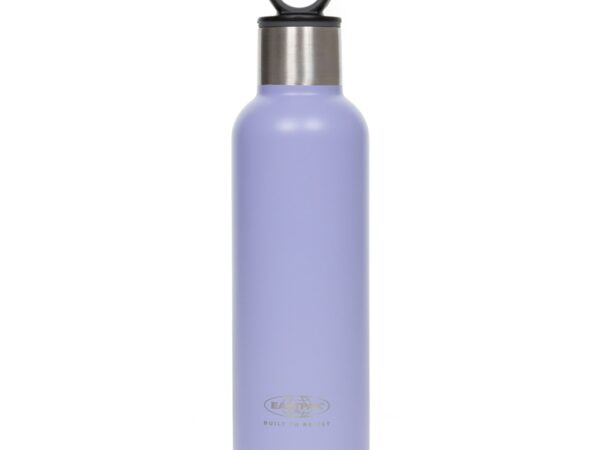 Garrafa térmica Eastpak Sipper Heather Lilac de 500ml em aço inoxidável vista de frente.