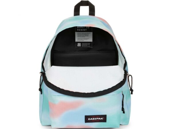 Bolso frontal com fecho de correr e logótipo clássico da mochila Eastpak gradiente.