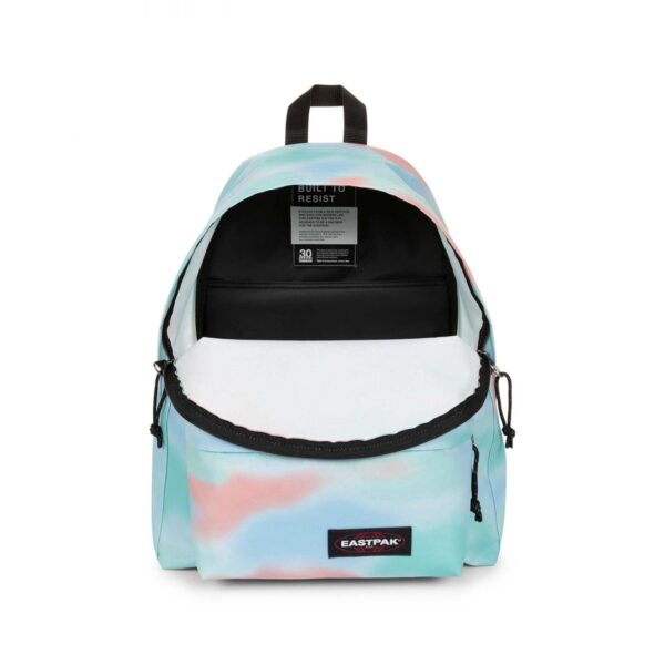 Bolso frontal com fecho de correr e logótipo clássico da mochila Eastpak gradiente.