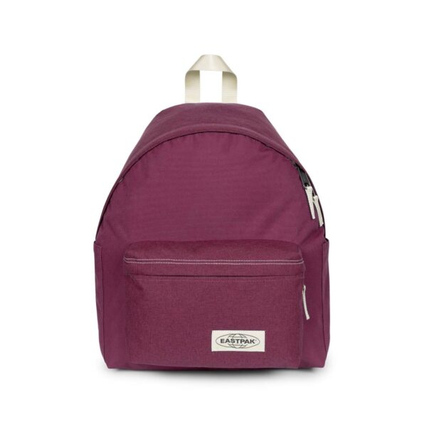 198269287970 Mochila Eastpak Day Pak'r bordeaux monoblock com dois bolsos laterais vista de frente.