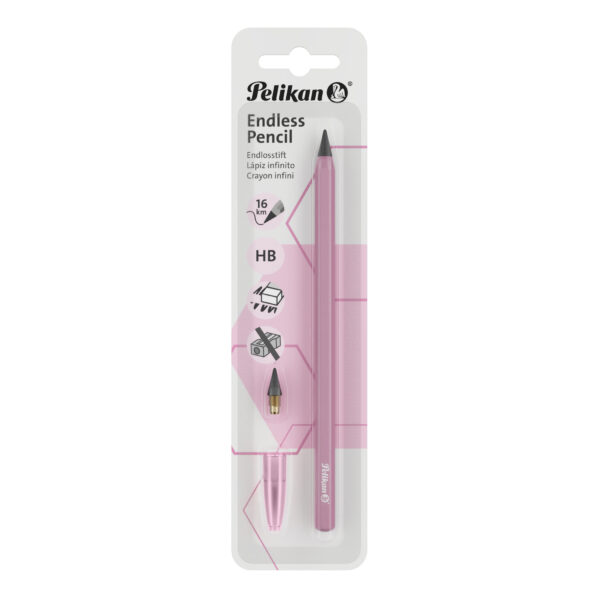 4006144101722 Lápis Infinito Pelikan Endless Pencil Rosa HB