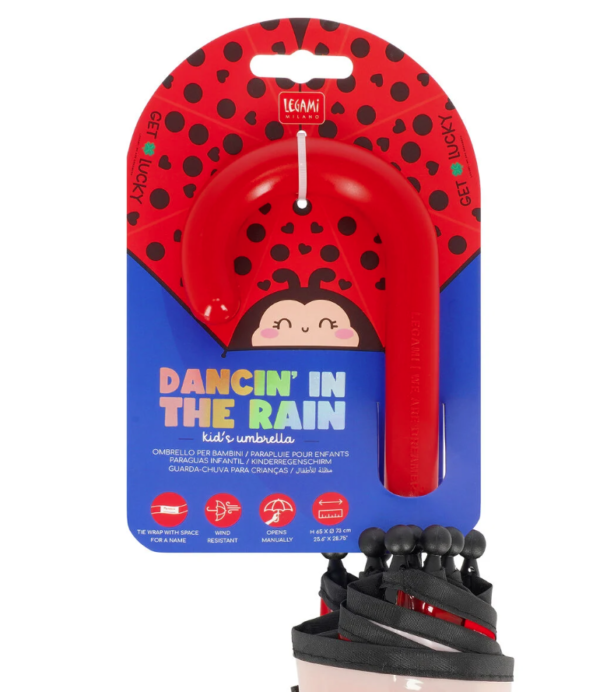 Pega em formato de gancho vermelho do guarda-chuva infantil Legami