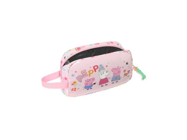 Detalhe do revestimento térmico isolante interno da Bolsa Térmica Peppa Pig